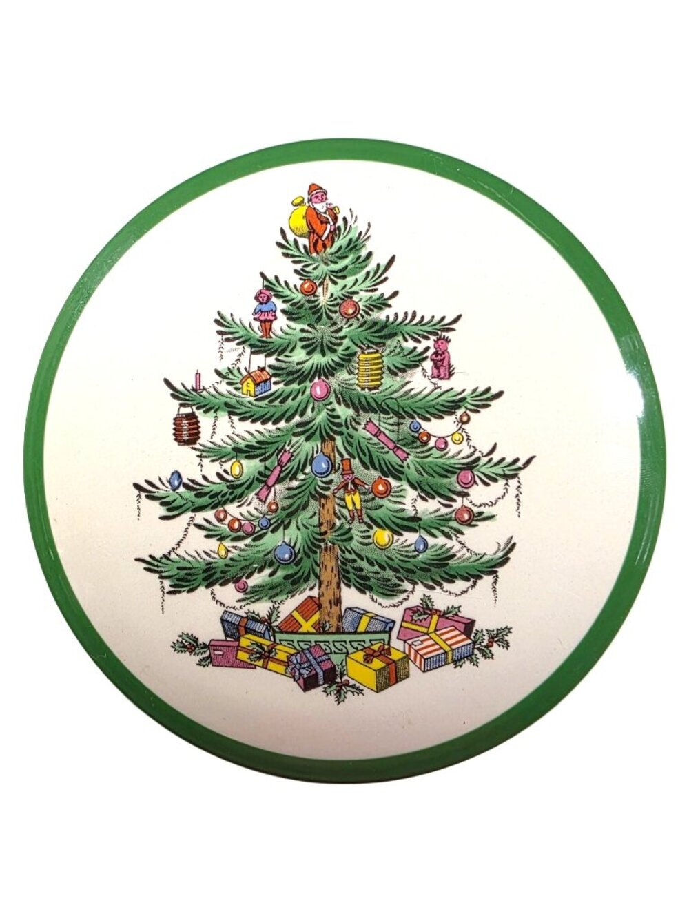 trinket box Spode Christmas Tree Dish Decorative Holiday Bowl Porcelain